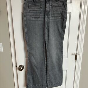 J. Jill Charcoal Flare Jeans
